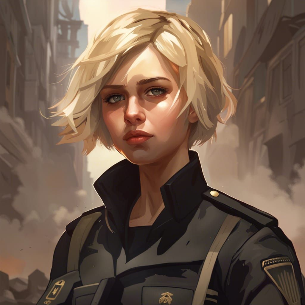 Teenage Soldier in Warzone: Hyperdetailed Portrait