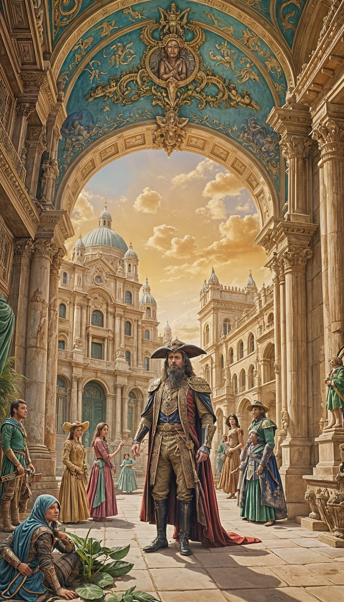 A Mysterious Toro Appears on Stage in a Dramatic Theater Sce...