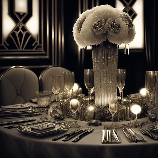 Art Deco Great Gatsby Holiday Party in HDR