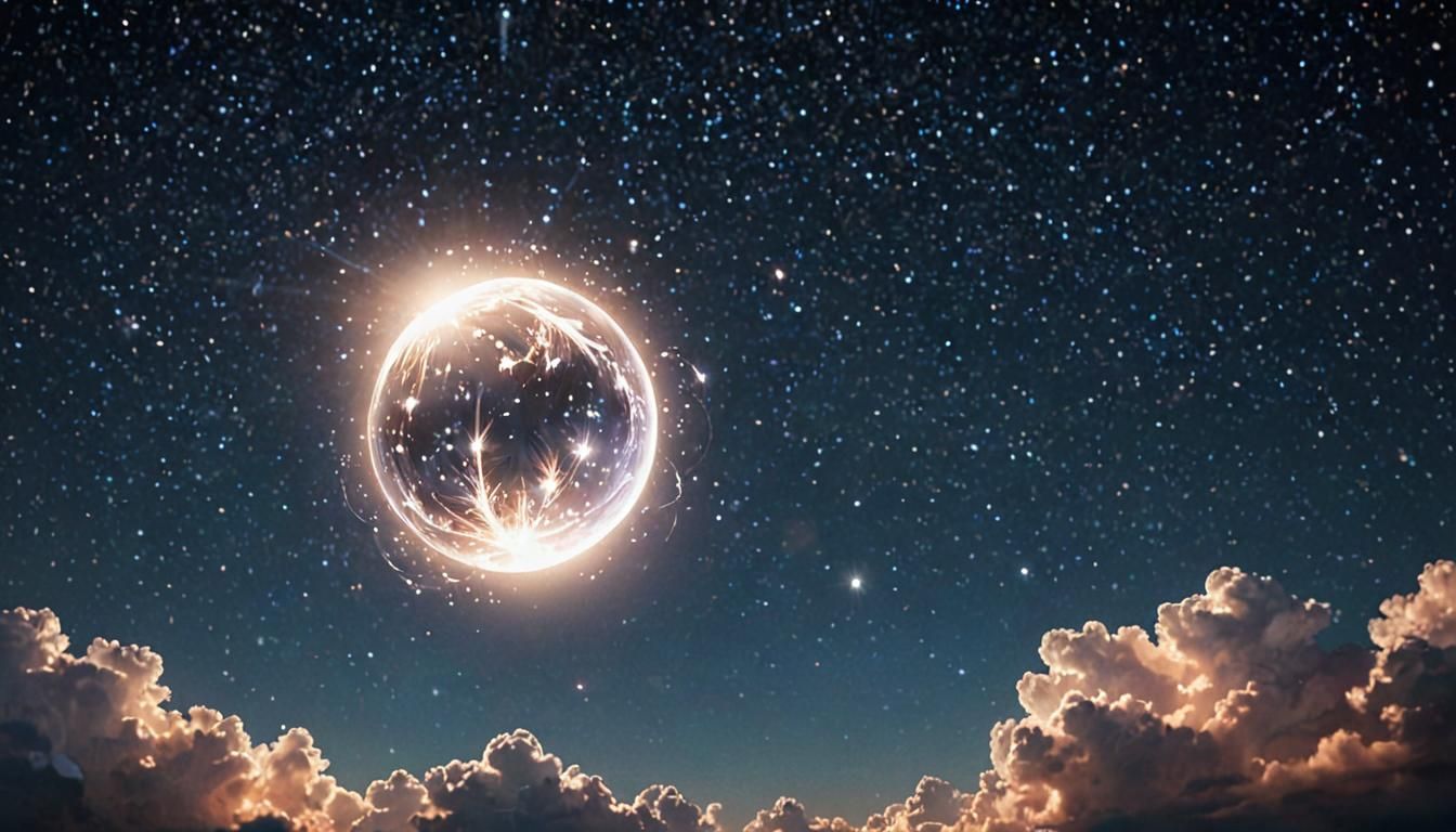 Ethereal Celestial Orb in Soft, Luminescent Glow