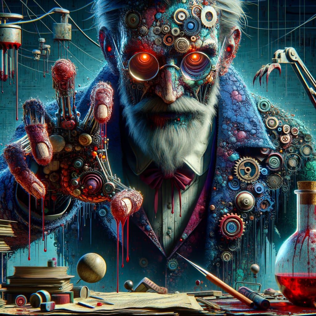 Evil Einstein Psycho Butcher: Dark Psychedelic Horror