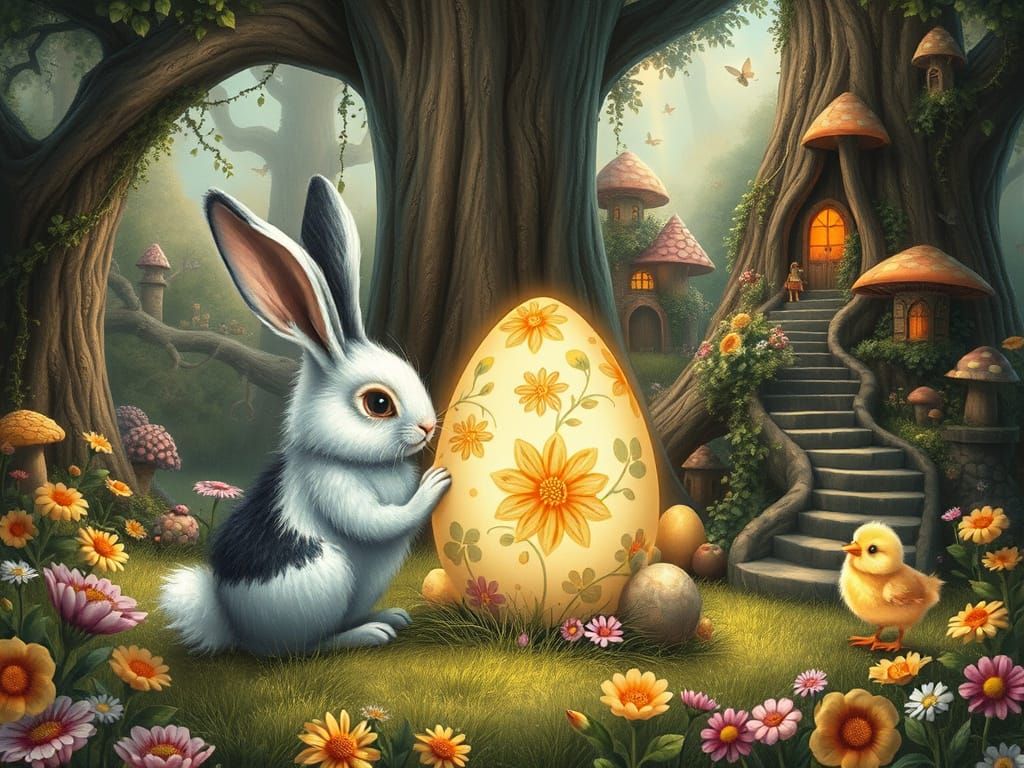Enchanted Easter Egg in Fairy Village