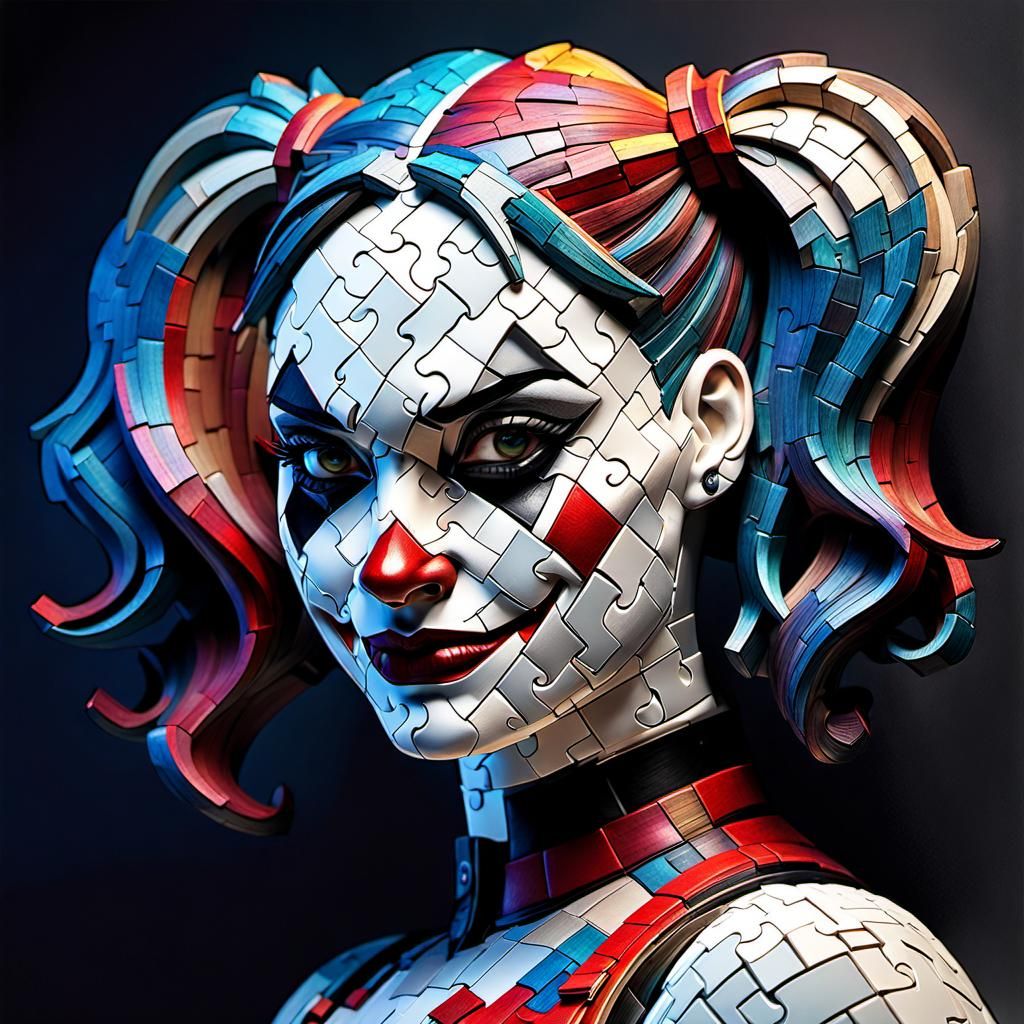 3d harley quinn puzzle