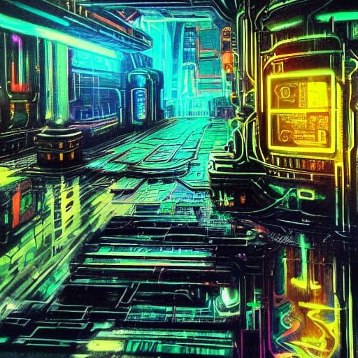 Neon Cyberpunk Dreamscape