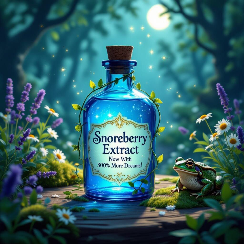 Magical Snoreberry Extract Potion in Enchanted Forest