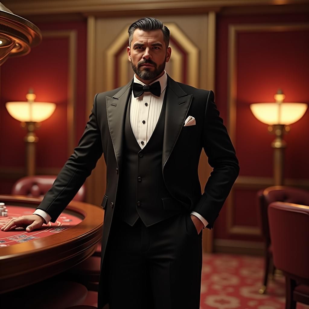 Casino Owner in Opulent Casino Setting