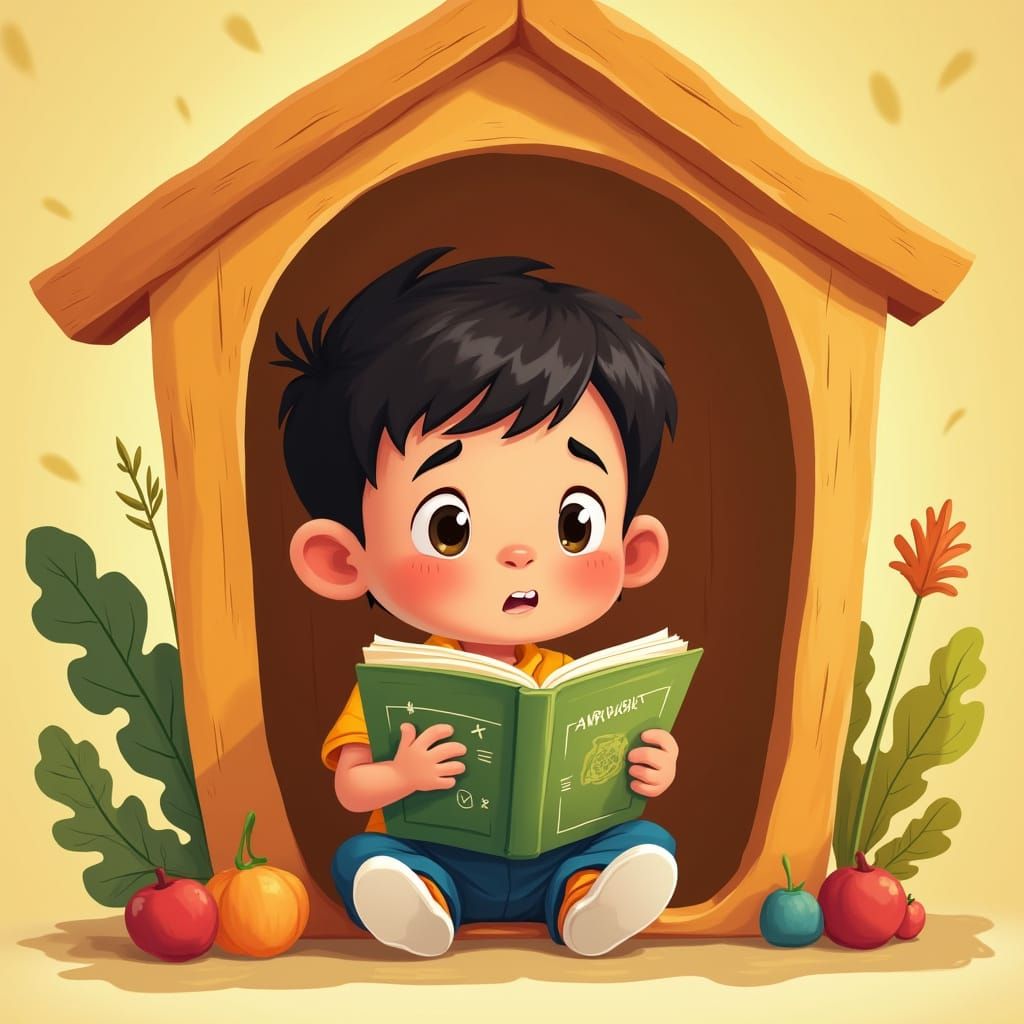 Curious 4th Grader Learns Fractions in Colorful Colombian Cl...