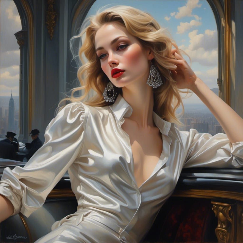 Ethereal Surrealist Vision of Chained Humanity