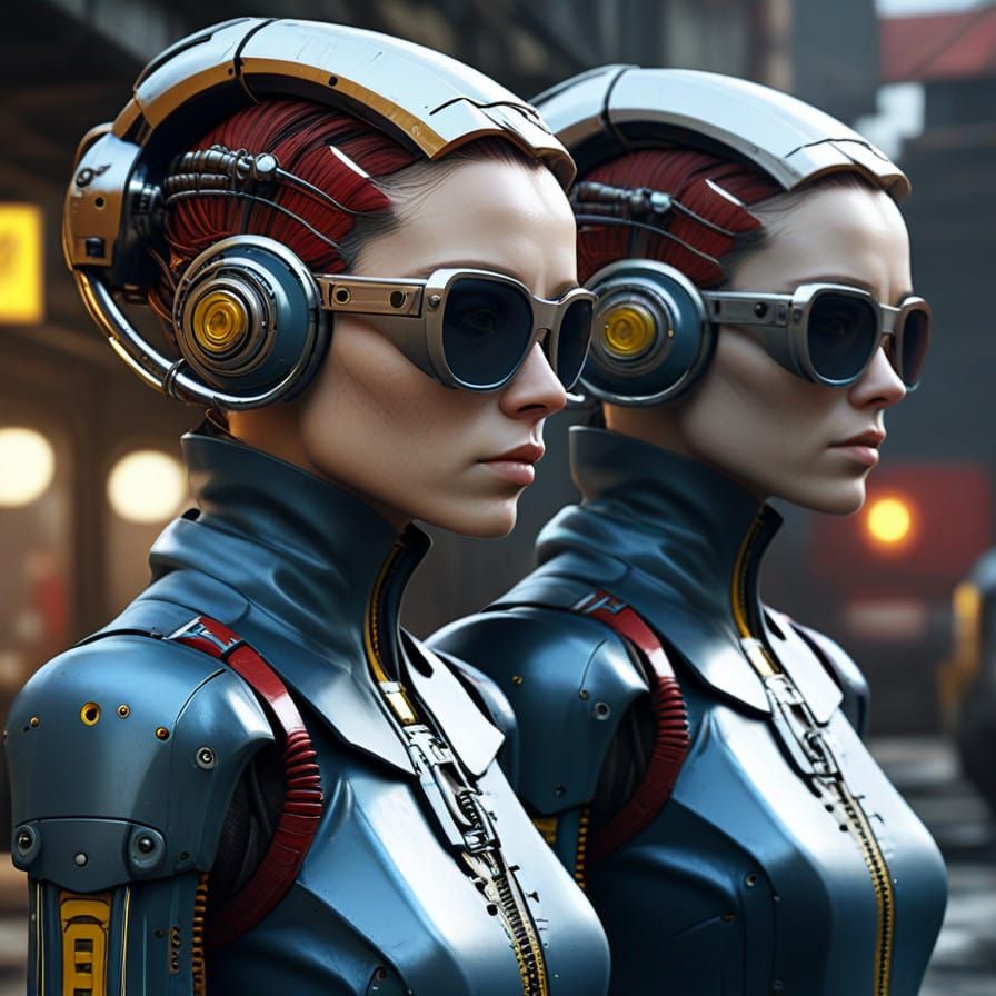 Cyborg Goddesses in Industrial Dreamscape