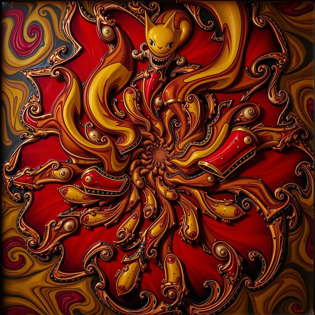 Abstract Swirling Vortex of Energy and Motion