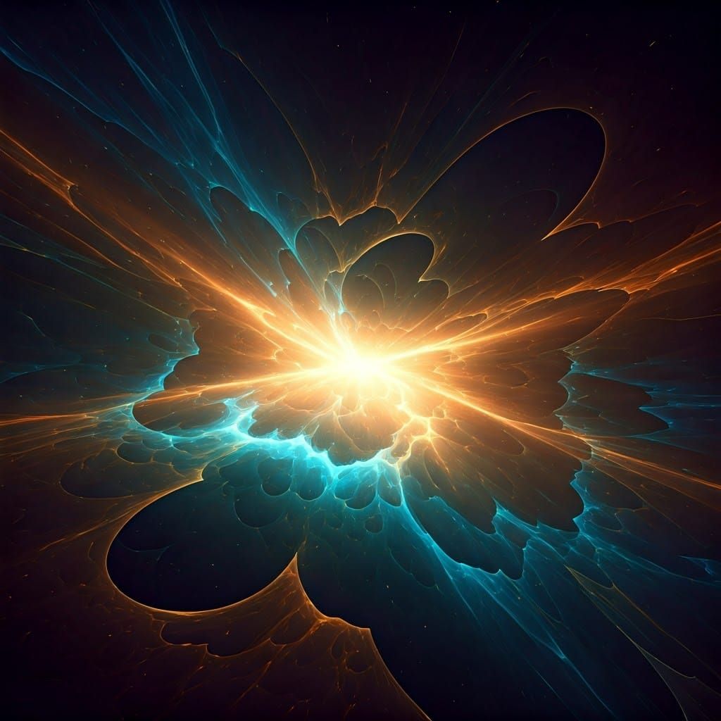 Ethereal Supernova Explosion: a Digital Painting