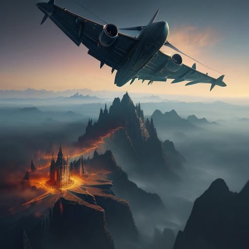 Distressed Passengers Aboard a Plane About to Crash