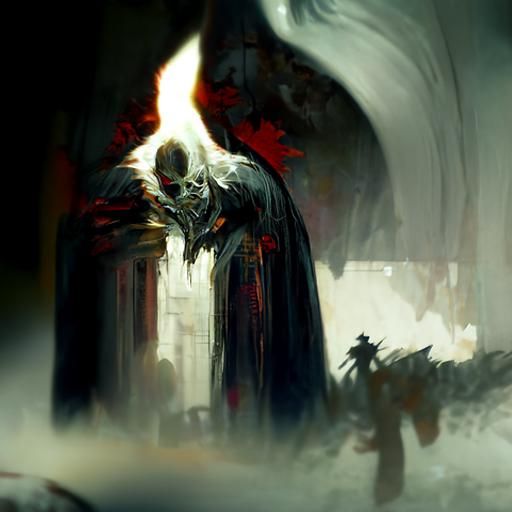 Sinister Inferno in Dark Fantasy Style