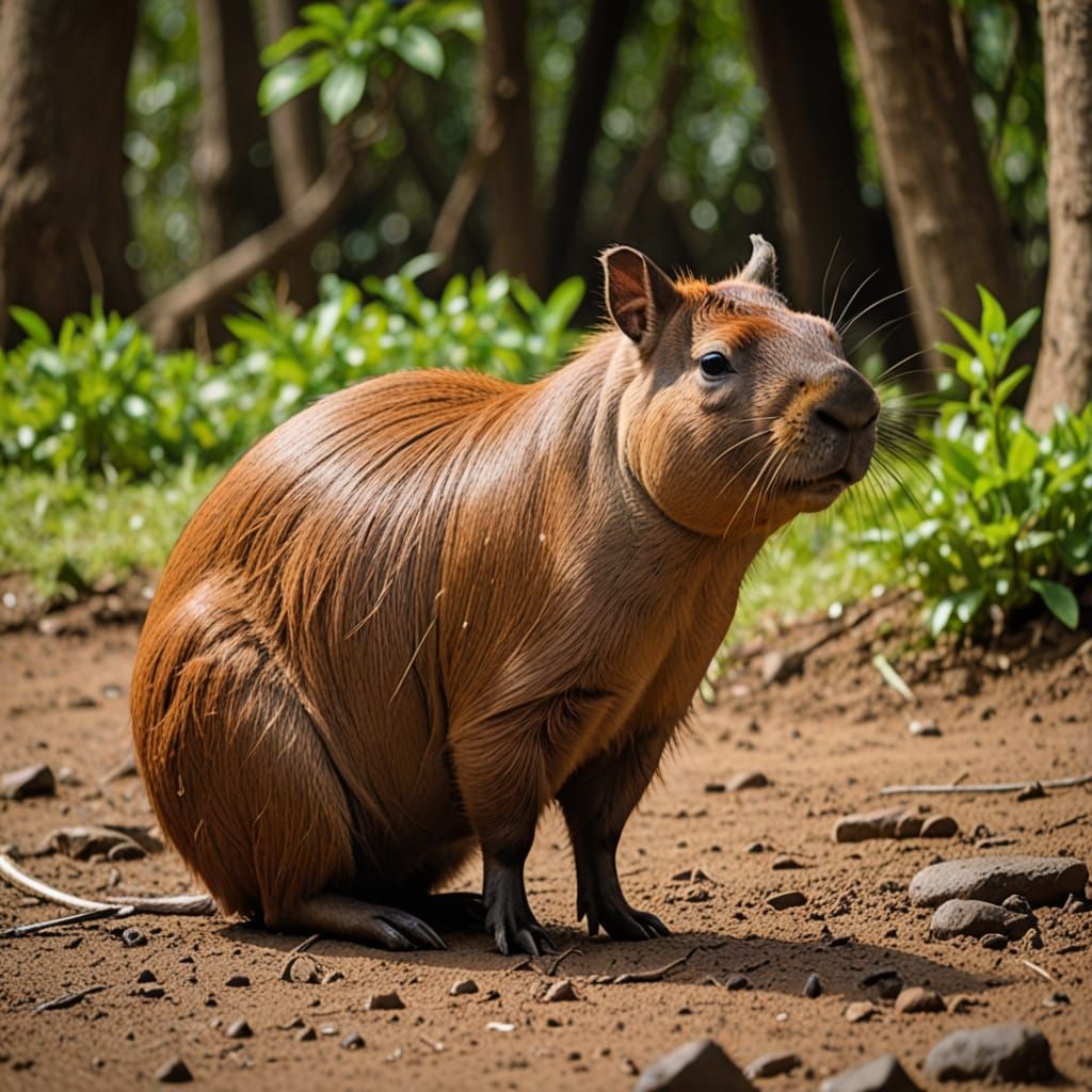 Capybara Generated by AI