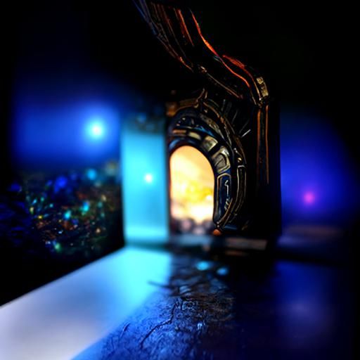 Galaxy Black Hole Portal in Digital Art