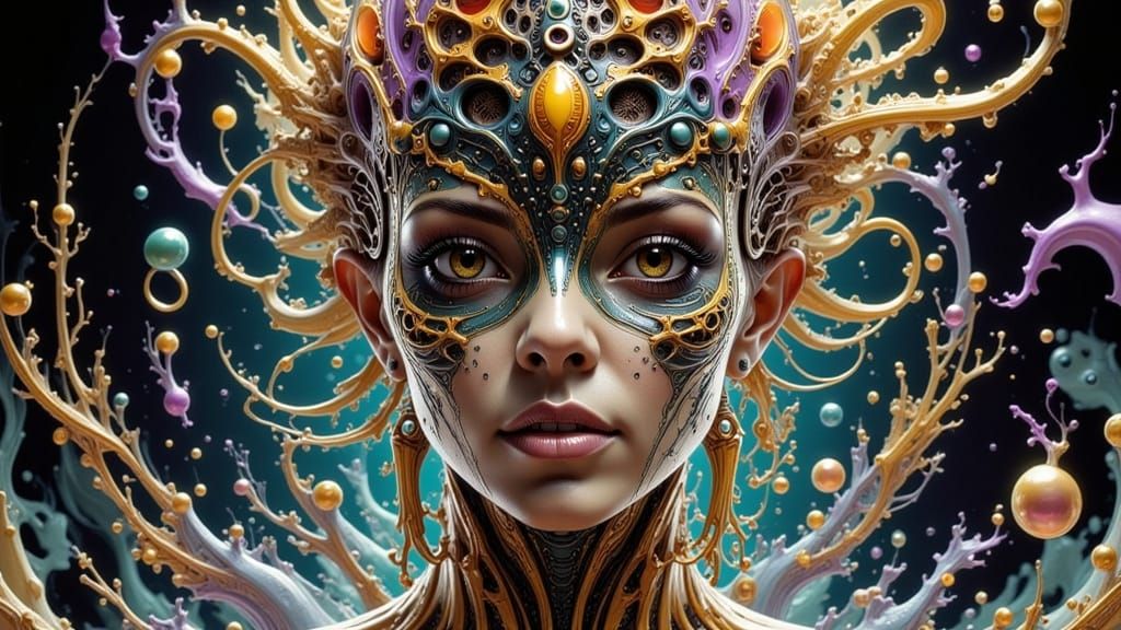 Majestic Figure Beyond Wildest Dreams in Splash Art Style