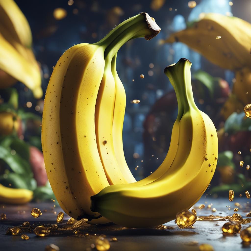 Fantastical Banana Concept Art in Detailed Matte Painting