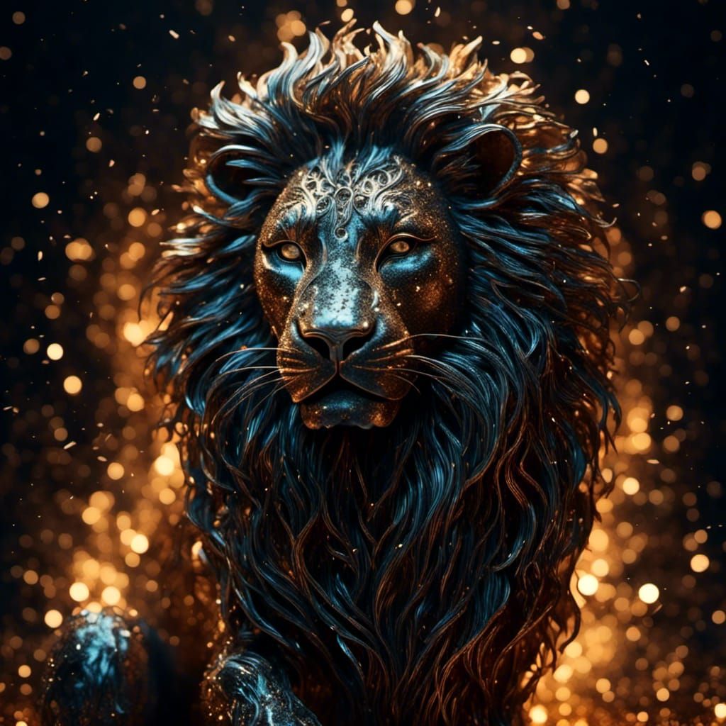 metal lion