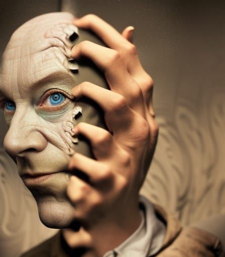 Surreal Worm Transformation in Stopmotion Style