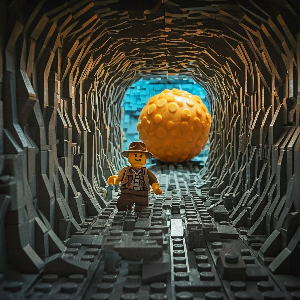 Lego Indiana Jones and the Giant Lego Boulder