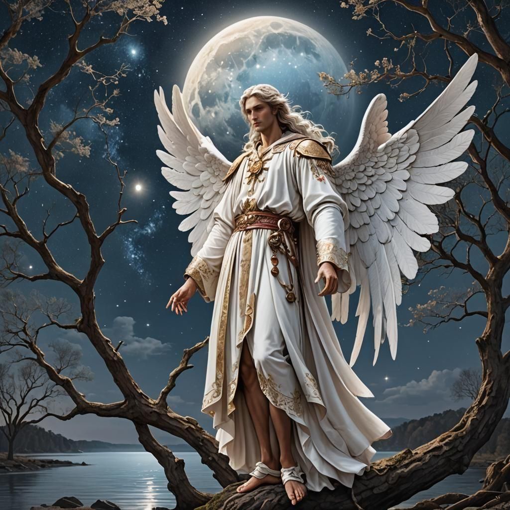 Guardian Angel Eyael Watching the Milky Way