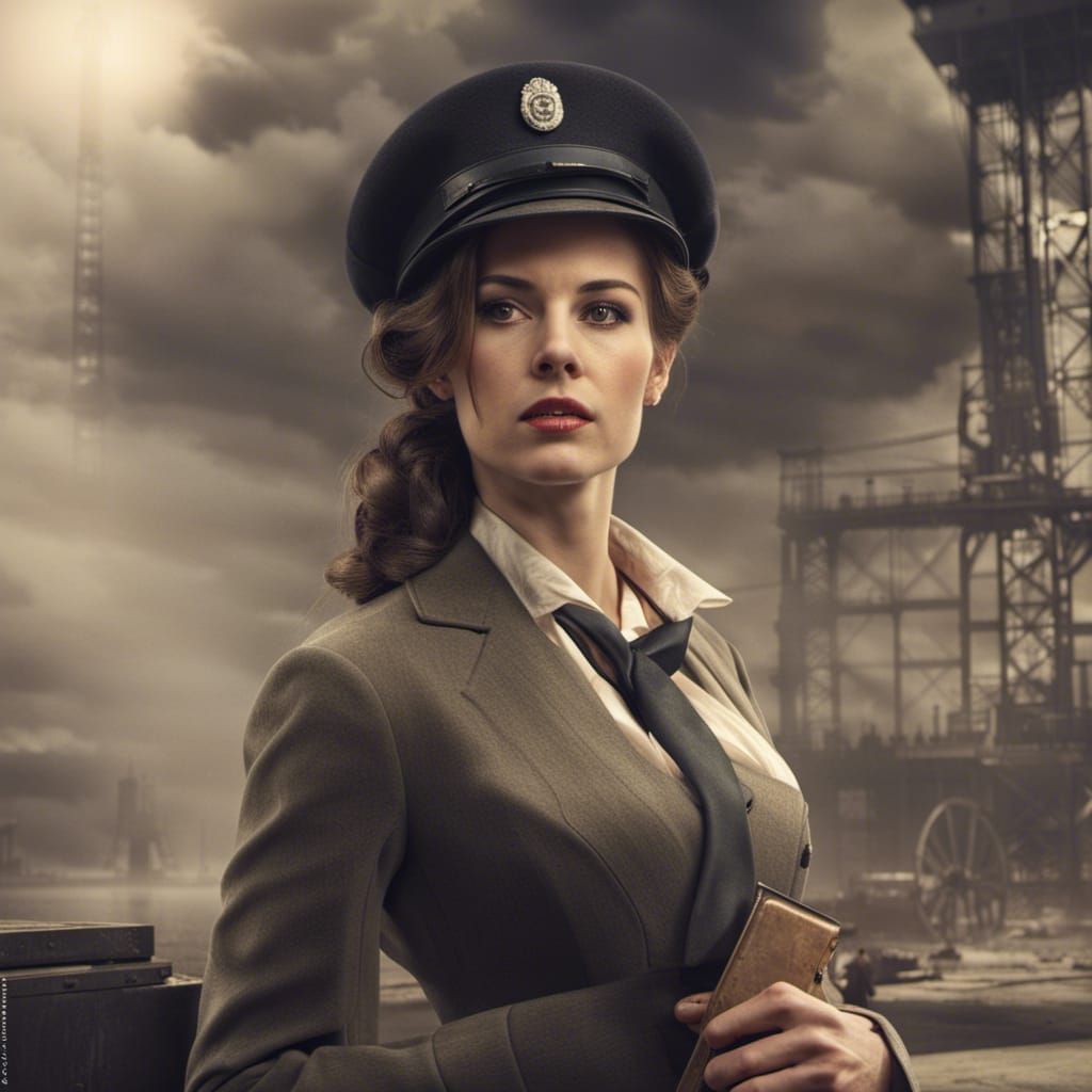 American Spy in Industrial Age: Detailed Rendering