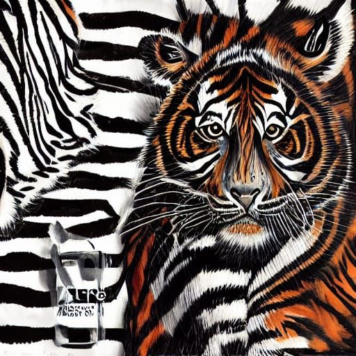 Glamorous Woman in Tiger Print Fashion