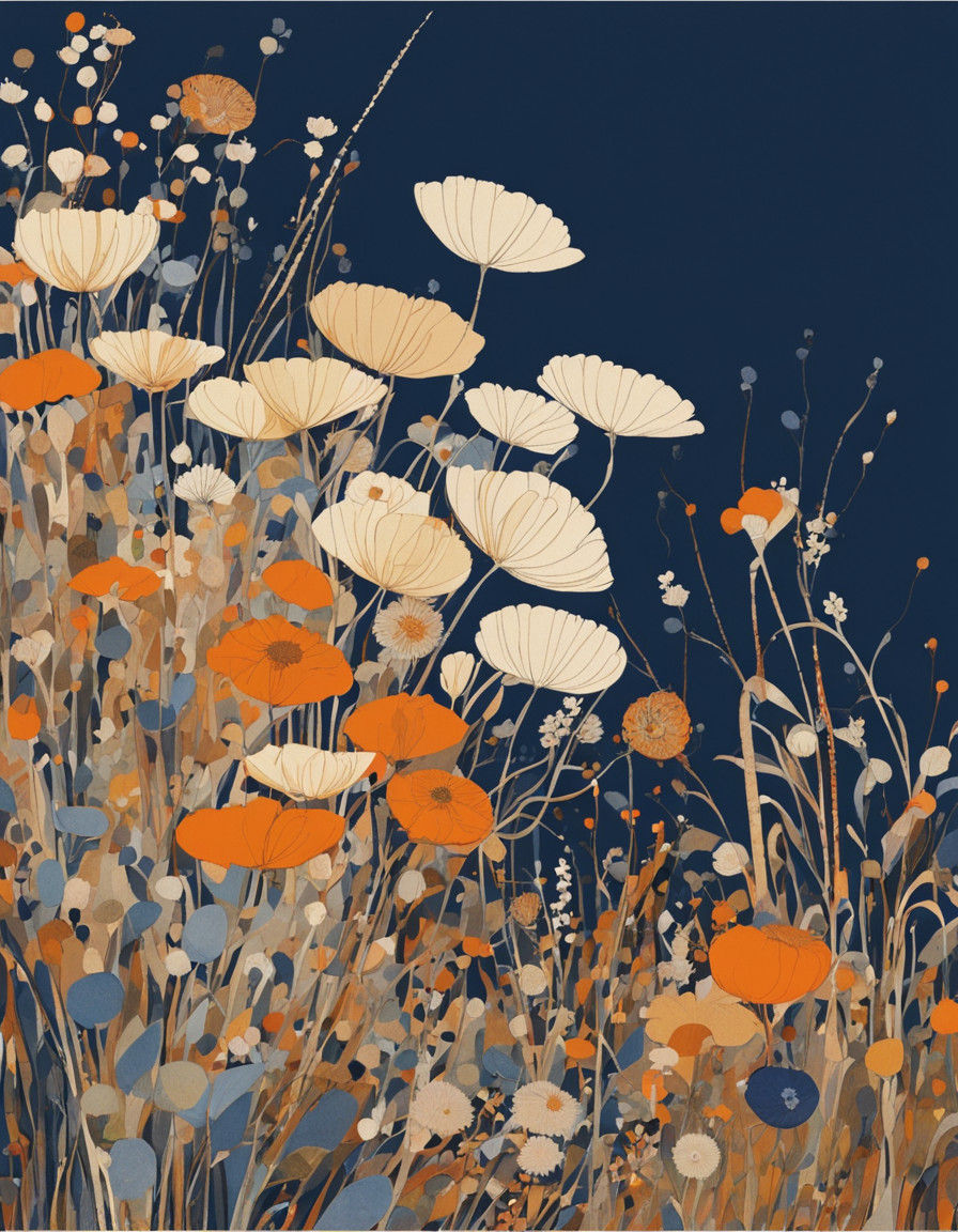 Ethereal Wildflower in Warm Earth Tones