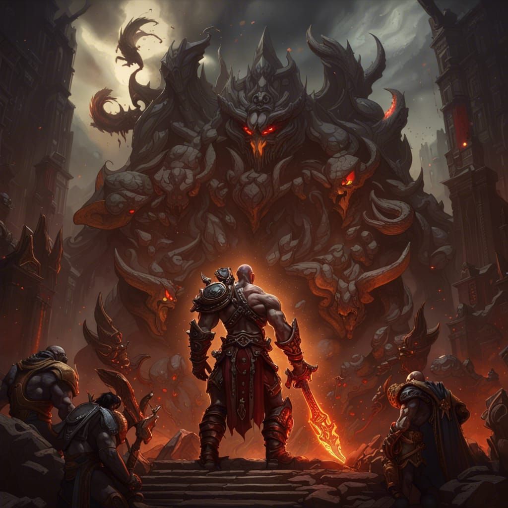 Mythic Warrior: A Dark Fantasy Concept Art