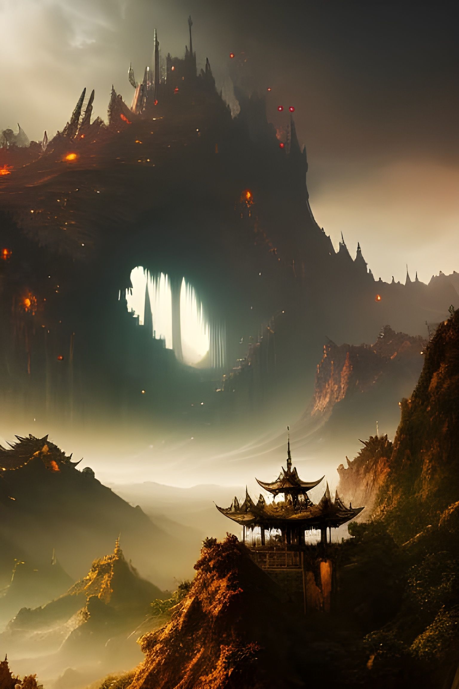 Majestic Golden Dragon in Hyperdetailed Fantasy Art