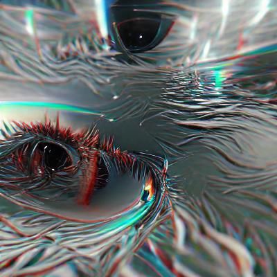 Abstract 3D Rendered Figure in Shadow