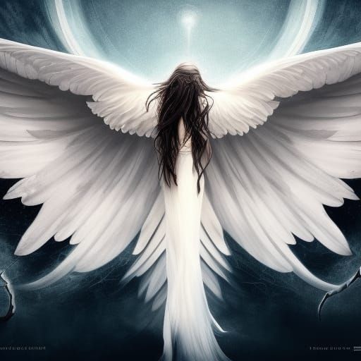 Angelic and Demonic Wings in Fantasy Art Style