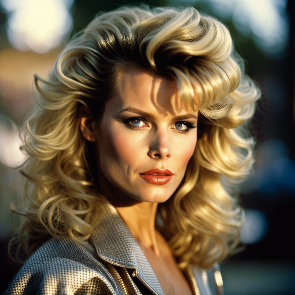 1980s Portrait in Hyperrealistic Style