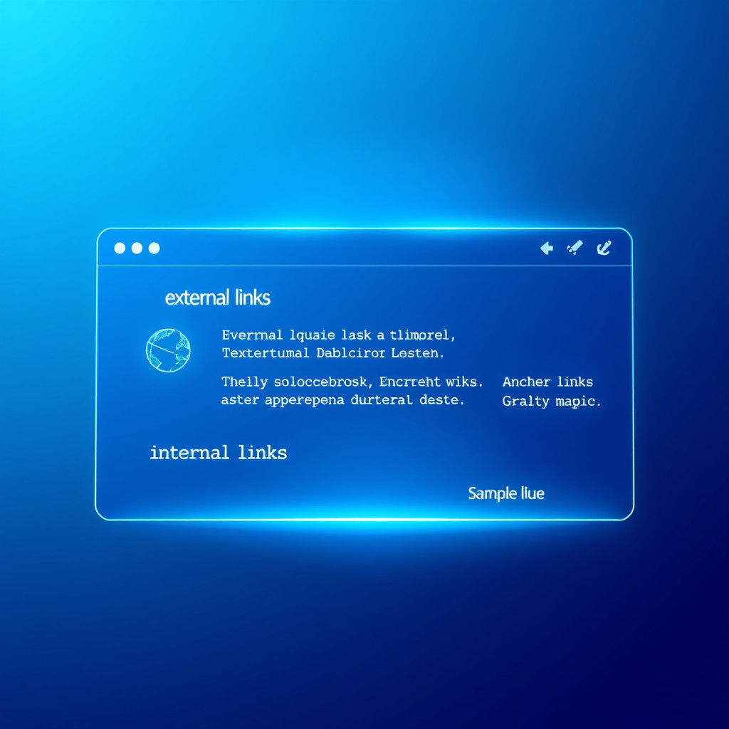 Educational Illustration of HTML Links in Digital Style