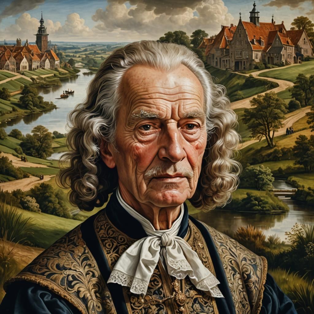 Dutch Golden Age Portrait of Elderly Gentleman