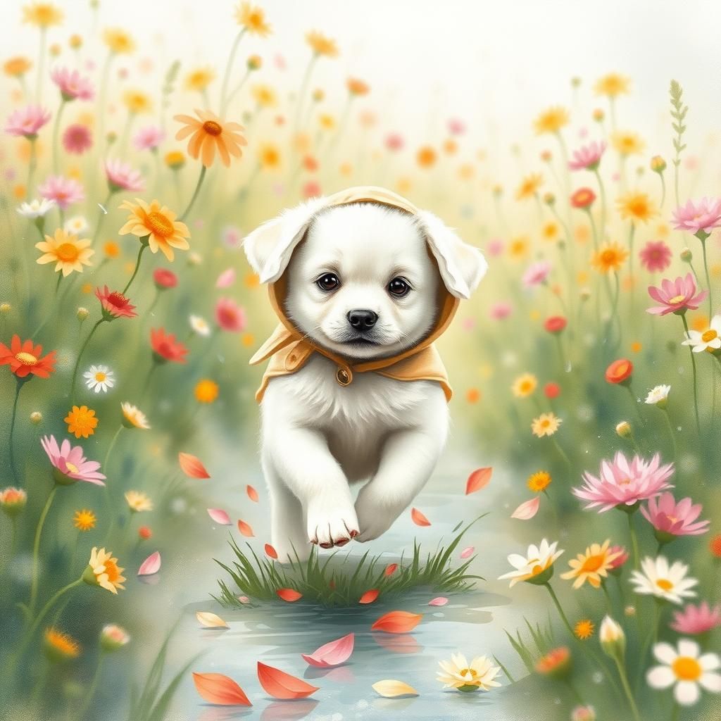 Puppy's Rainy Day: A Watercolor Adventure