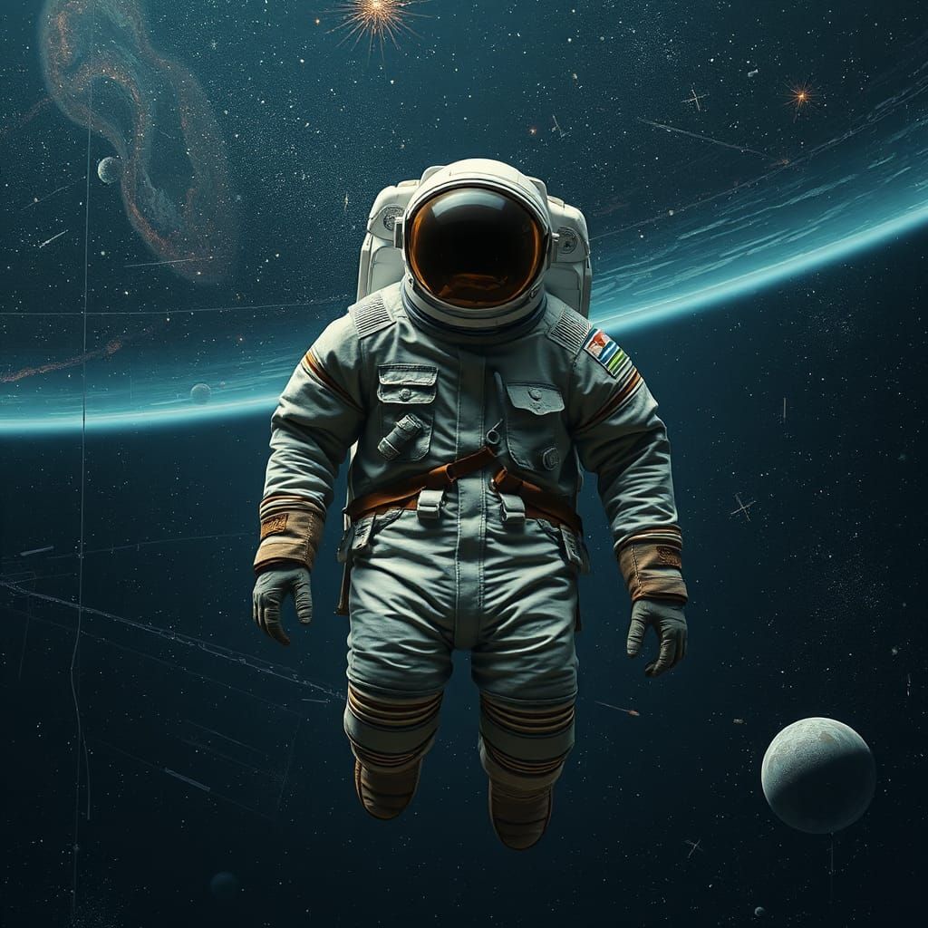Astronaut Shirt Floats Serenely in Space