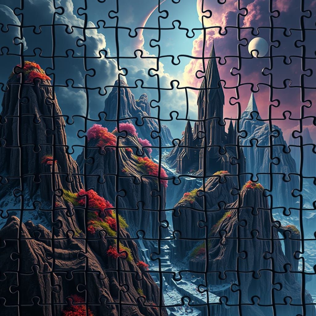 Ethereal Fantasy Realm in Vibrant Colors