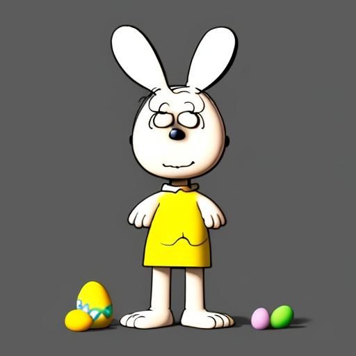 Easter   Charlie Brown B&W