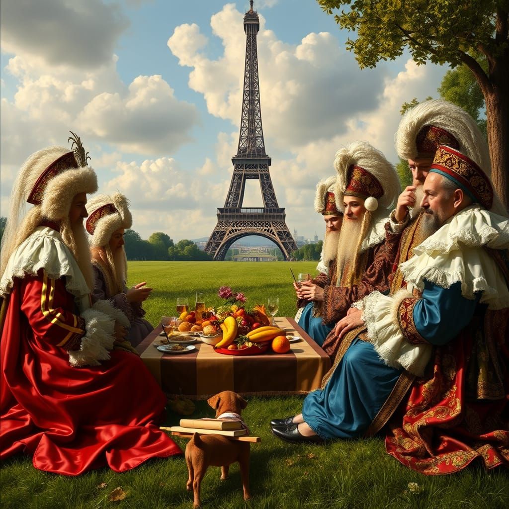 Louis XIV's Picnic at the Eiffel Tower