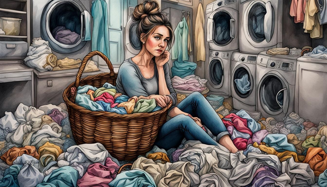 maximalist art, endless laundry