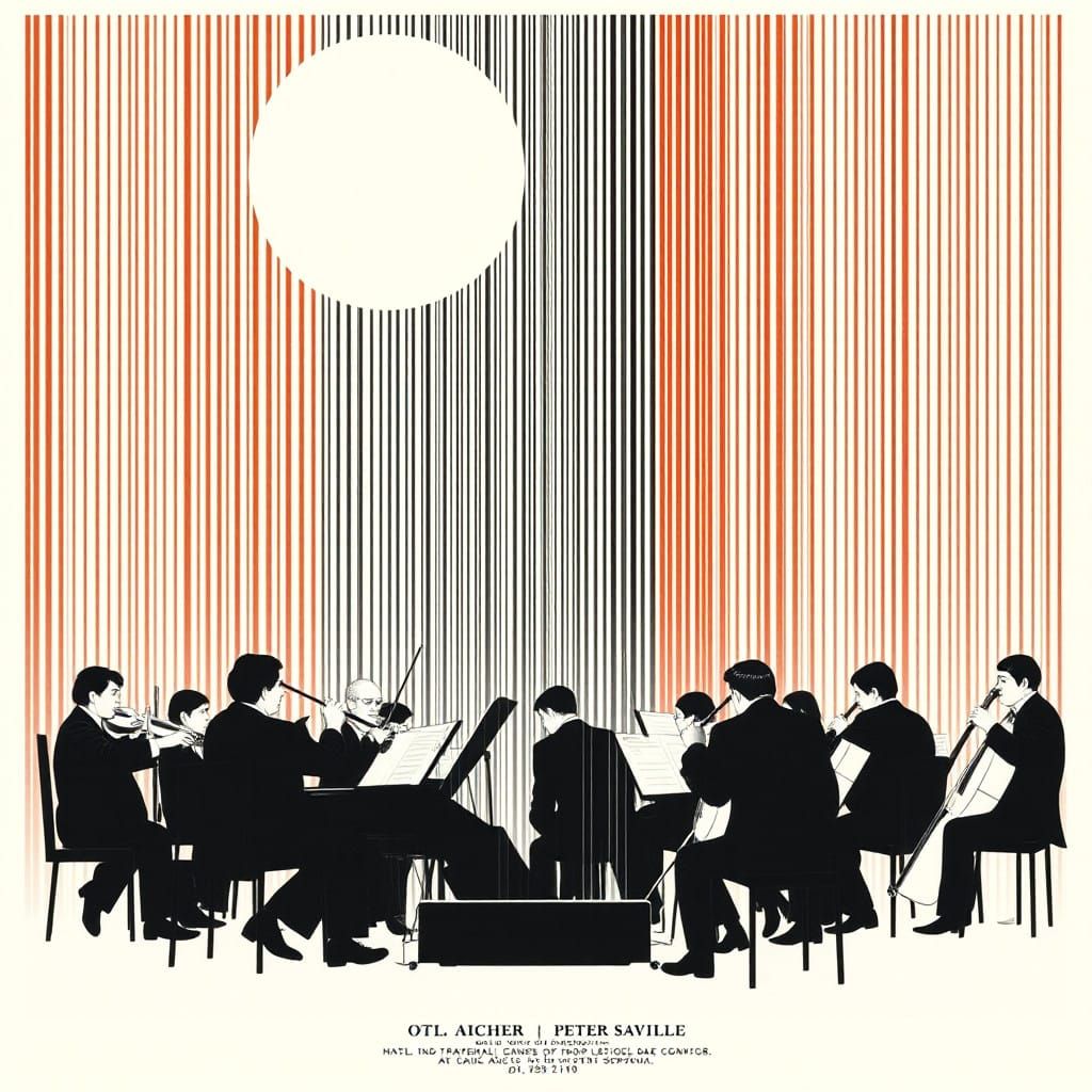 Orchestral Masterpiece in Abstract Graphic Art