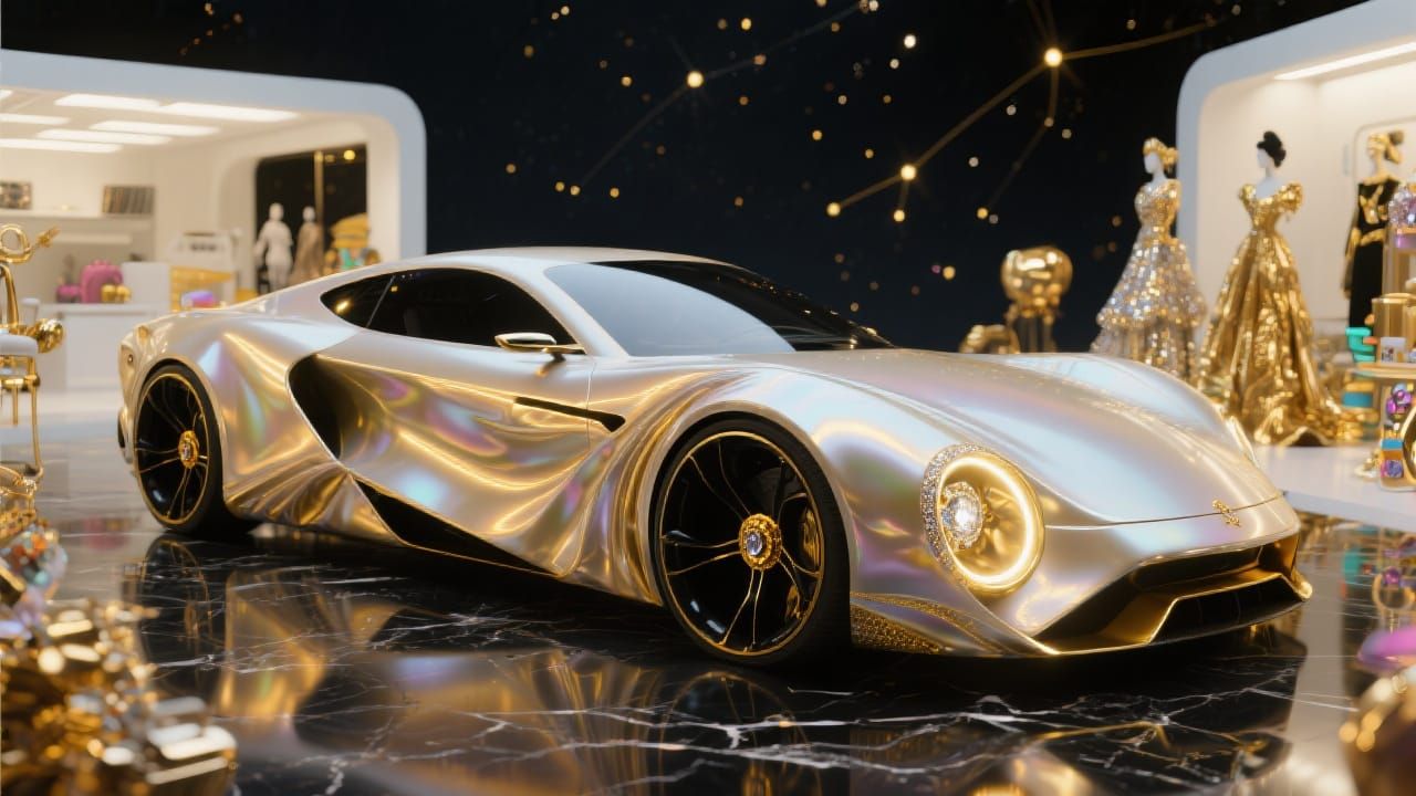 Surrealist Haute Couture Automobile as Elegant Sculpture