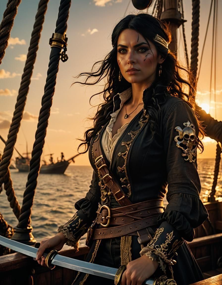 Stunning Hyperrealistic Pirate with Sword