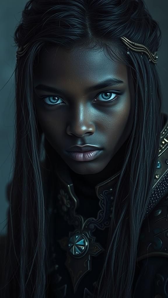 Teen in Elven Armor: Portrait in Oil on Canvas