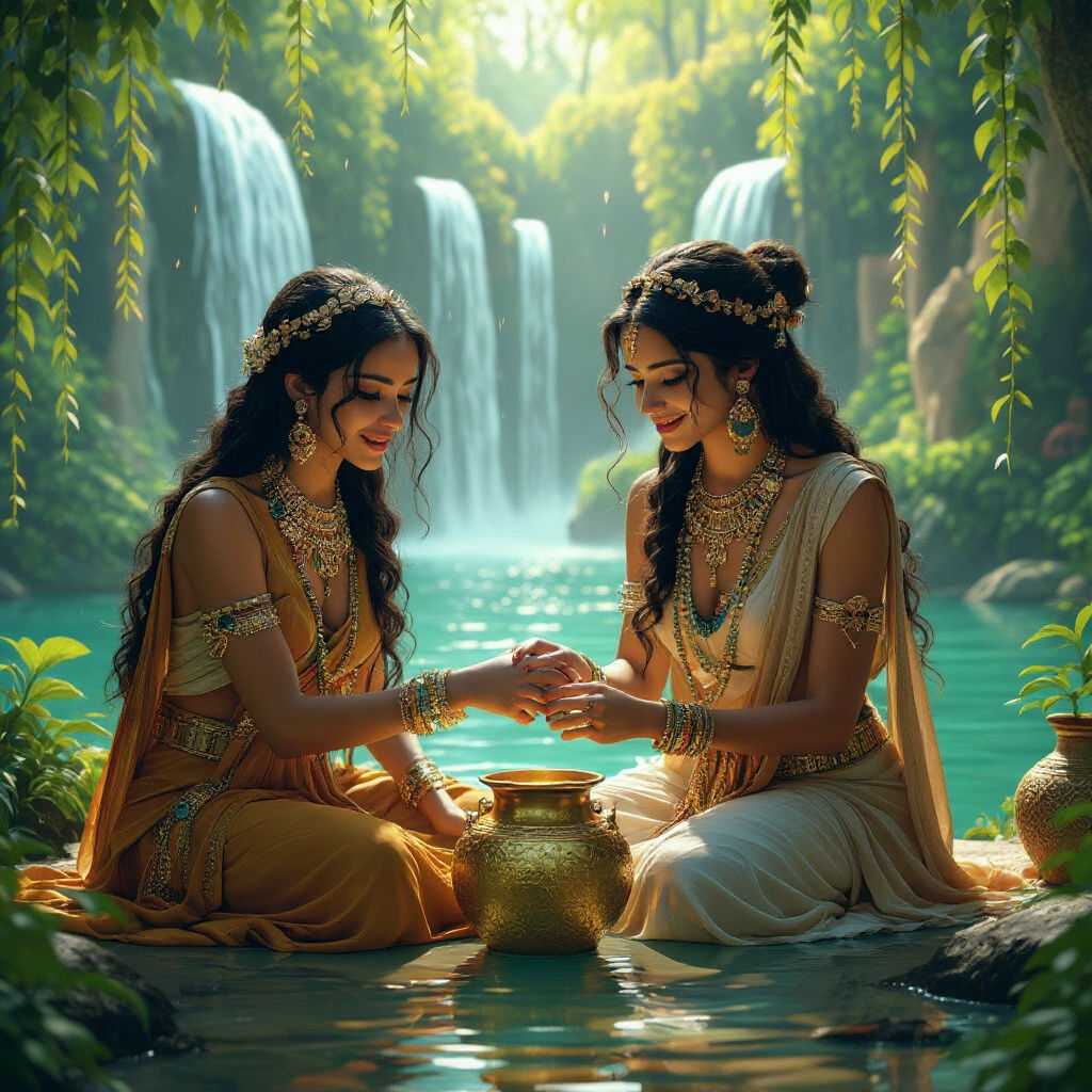 Babylonian Woman at Paradise Waterfall