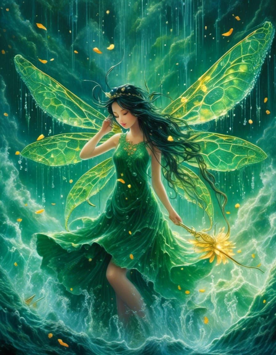 The color green<lora:Fluidity:1.0>