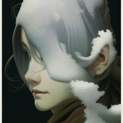 Winter Squirrel Character in Studio Ghibli Style