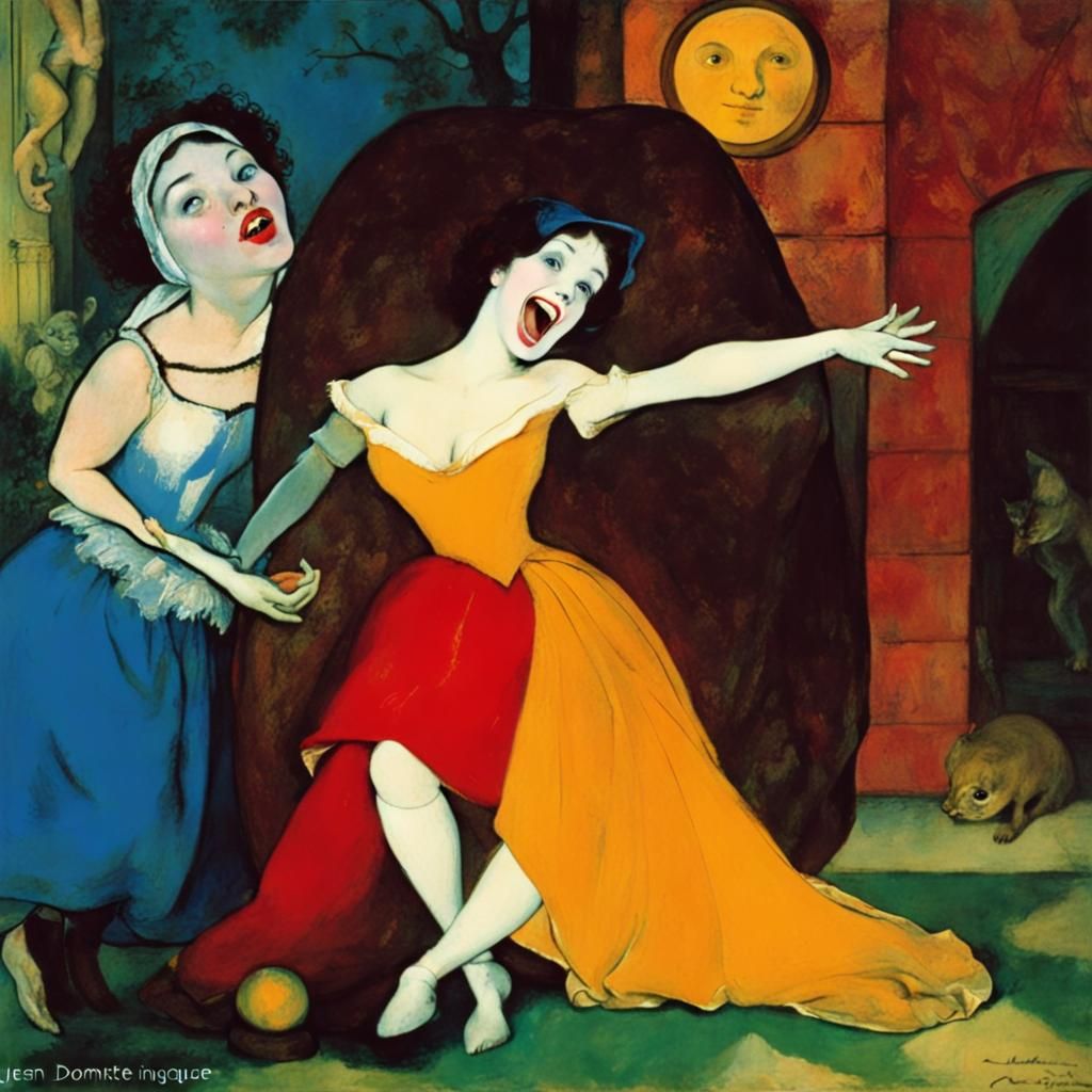 Cinderella and Snow White Horror Fairytale