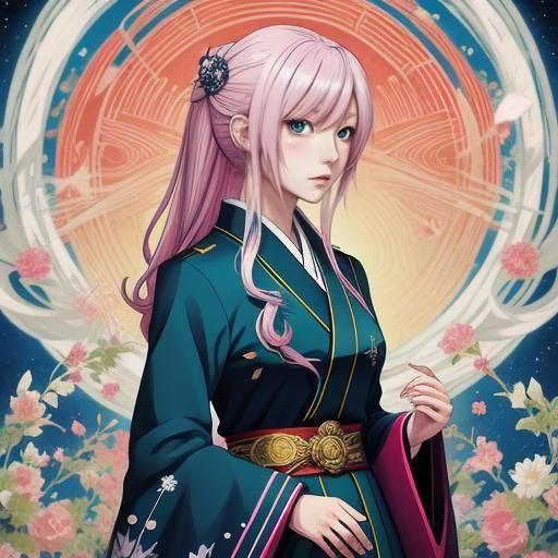 Anime Style Woman Heir: Manga Key Visual